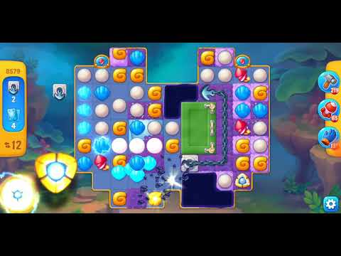 Fishdom. 8579 level no boosters and diamonds. 24 moves (❌ no lightning and VPN), 1 option