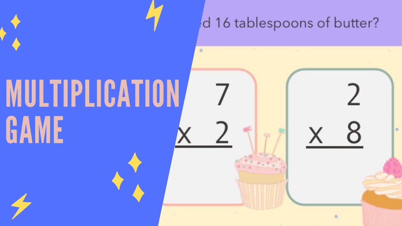 Cupcakes Multiplication Game | Multiplication Facts | Fun Math Game for Kids