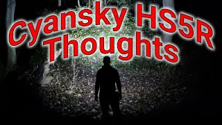 Cyansky HS5R Thoughts rugged TIR headlamp type C USB