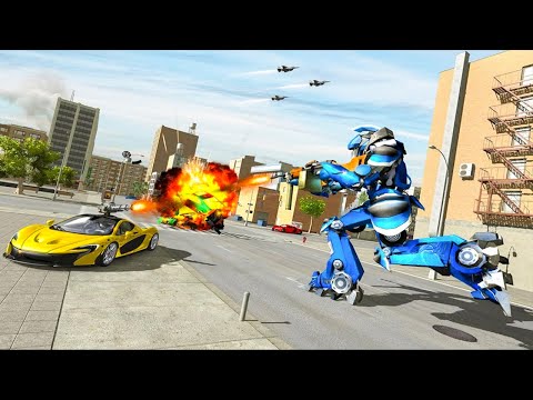 US Police Monster Truck Robot Game - Fun Robot Car Action Gameplay