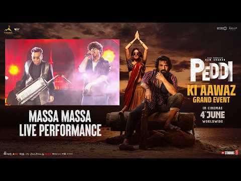 Massa Massa Song Performance | #PEDDIKiAawaz Grand Event | Ram Charan | Buchi Babu | Janhvi Kapoor