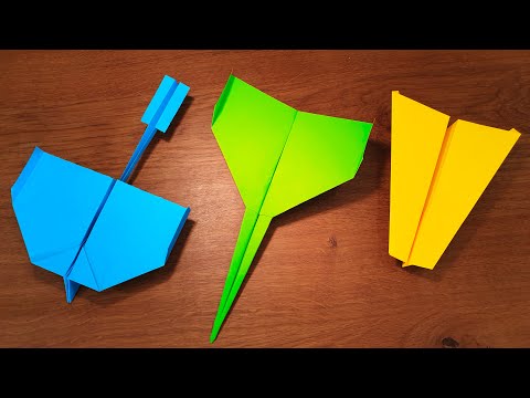 How To Make 5 EASY Paper Airplanes that FLY FAR | PPO