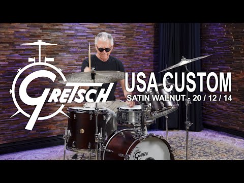 Gretsch USA Custom Drum Set 18/12/14 - Satin Walnut (GRSL181214SW)