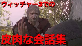 ウィッチャー3 皮肉な会話集