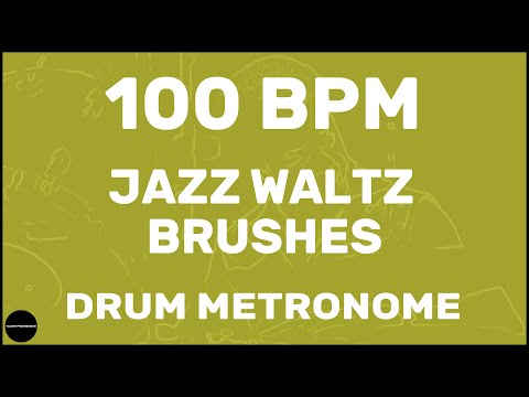 Jazz Waltz Brushes | Drum Metronome Loop | 100 BPM