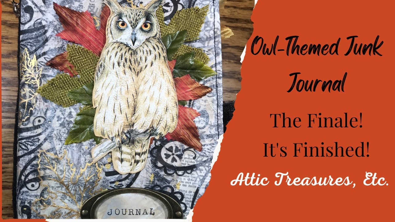 My Owl Journal Flip Through - New in my Etsy Shop!  (SOLD - Thank you!)