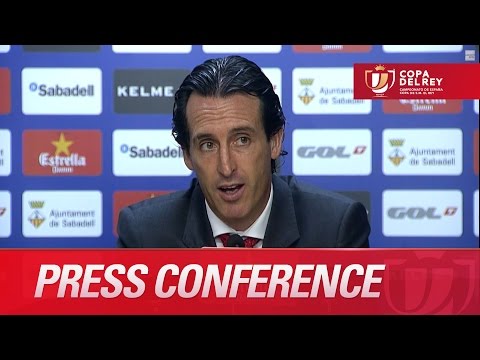 Rueda de prensa de Emery tras el CE Sabadell (1-6) Sevilla FC - HD Copa del Rey