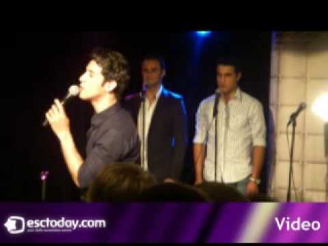 Harel Skaat performing in the Belarussian party