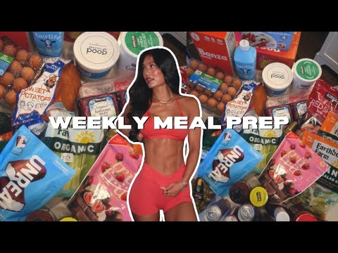 MEAL PREP WITH ME | high protein recipes, grocery haul, protein ice cream