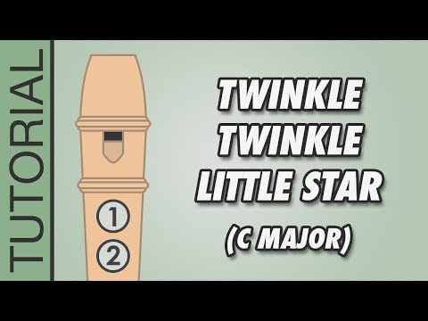 Twinkle Twinkle Little Star (C Major) - Recorder Tutorial 🎵 EASY Song