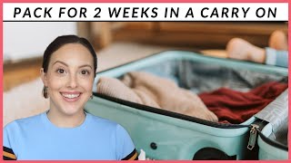 How To Pack for 2 WEEKS in a Carry On Suitcase! | Travel Without Lost Luggage