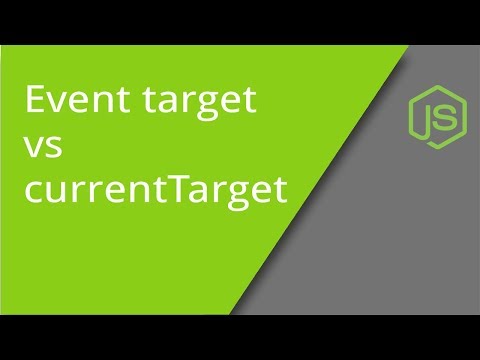 JS Event target versus currentTarget