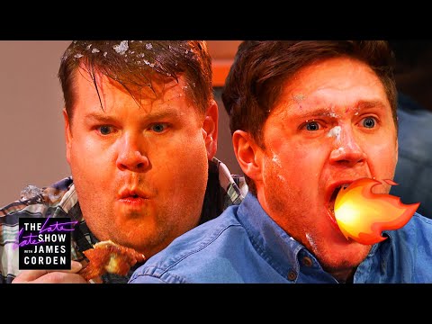 Niall Horan & James Corden Take On HOT Wings