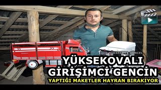 Yüksekovalı Girişimci Gencin Yaptığı Maketler Hayran Bırakıyor