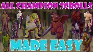 COMPLETE Quick Guide to Getting ALL the Champion Scrolls in OSRS