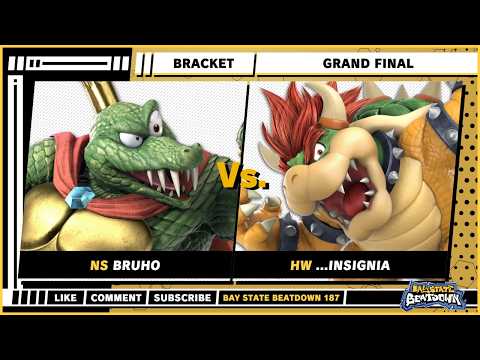Bay State Beatdown 187 - Grand Final - Bruho (King K. Rool) VS ...Insignia (Bowser) - SSBU Singles