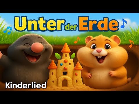 Unter der Erde – Kinderlied über Maulwurf, Hamster, Ameisen & Co | Lebensräume der Tiere | 3-6 Jahre