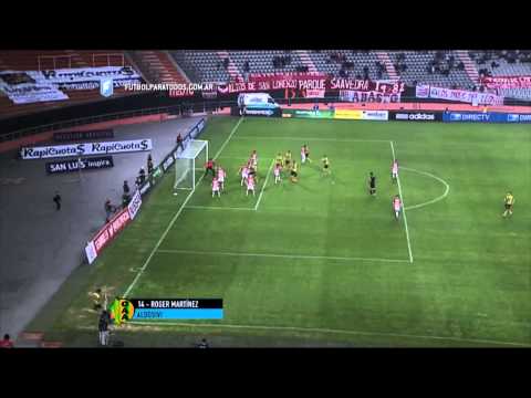 Gol de Martínez. Estudiantes 1 - Aldosivi 1. Fecha 23. Primera División 2015. FPT.