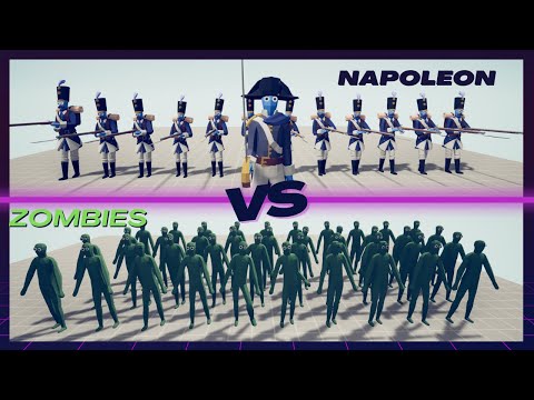 NAPOLEON UNITS VS 40X ZOMBIE (SAME PRICE) BRIDGE DEFENSE | TABS - Totally Accurate Battle Simulator