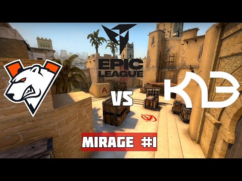 VIRTUS.PRO vs K23. Map-1 Mirage. EPIC CIS League Spring 2021