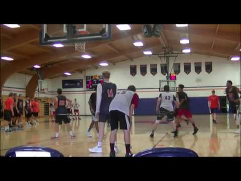 Donovan Taylor #25 in Northland College Men's Basketball Camp