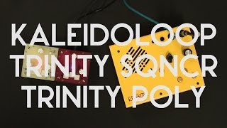 Video thumbnail for Kaleidoloop + Trinity SQNCR + Trinity POLY jam by Bastl Instruments
