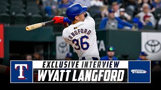 Wyatt Langford Discusses Making the Rangers' Roster, Expectations for 2024