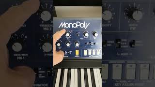 Behringer MonoPoly - Arpeggiator with the built in modulation