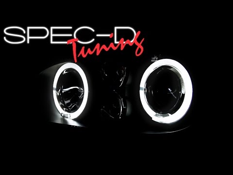 SPECDTUNING DEMO VIDEO: 1999-2005 VOLKSWAGEN GOLF HALO PROJECTOR HEADLIGHTS