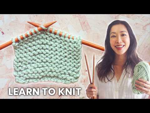 HOW TO KNIT for TOTAL BEGINNERS: STEP-BY-STEP Tutorial (SLOW REPEATS & common MISTAKES)