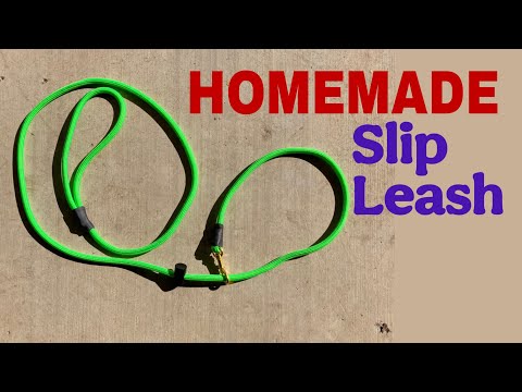DIY Slip Leash with Stopper.