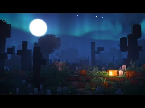 Spooky Lofi Halloween Ambience in Minecraft | 1 Hour