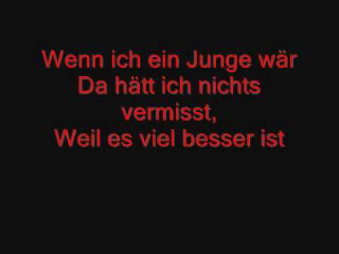 Fräulein Wunder - wenn ich ein Junge wär Lyrics