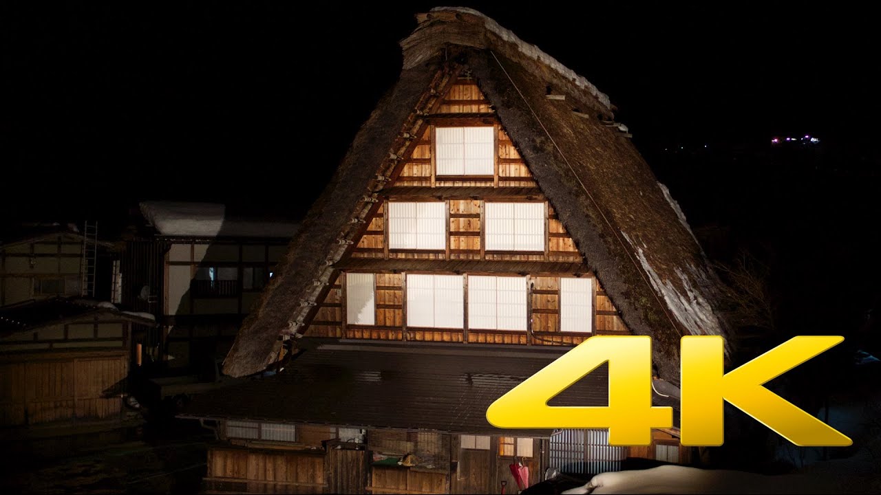 Experience the captivating Winter Light Up Event in the charming Shirakawago village.