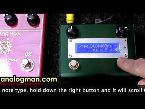 Analogman ARDX20 Dual Analog Delay 2010 - Redw/ Amaze 1 preset/tap tempo/modulation controler image 5