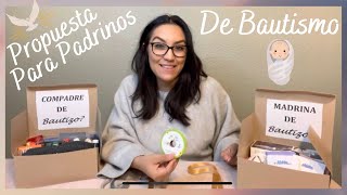 CAJITAS DE PROPUESTA PARA PADRINOS! BAUTISMO!!!