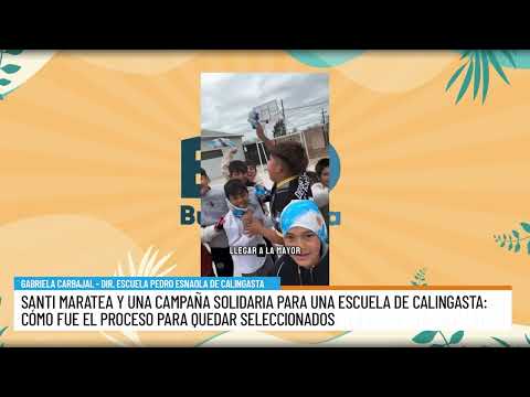 Cómo quedó seleccionada la escuela calingastina en la campaña de Adidas y Santi Maratea