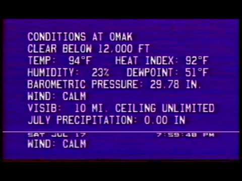 TWC WeatherSTAR III Local Forecast + 'Storm Stories' Opening- July 17, 2004