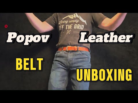 Popov LEATHER BELT - Full-Grain  Leather - Made in Canada