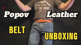 Popov LEATHER BELT - Full-Grain  Leather - Made in Canada