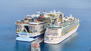 Comparing Ship Sizes | Icon of the Seas vs Mariner of the Seas at Perfect Day at CocoCay!