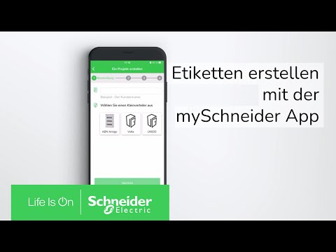Video - Etiketten für Kleinverteiler erstellen mit der mySchneider App