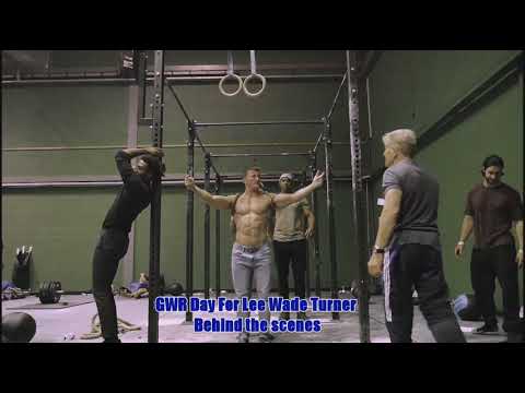 Lee Wade Turner behind-the-scenes  after his  World Roecord Attempt.
