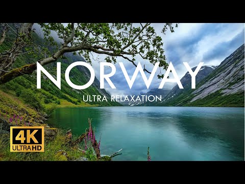 Norway Powerful Mountains Landscapes - Cinematic Nature Scenery- Horizon View bath with nature