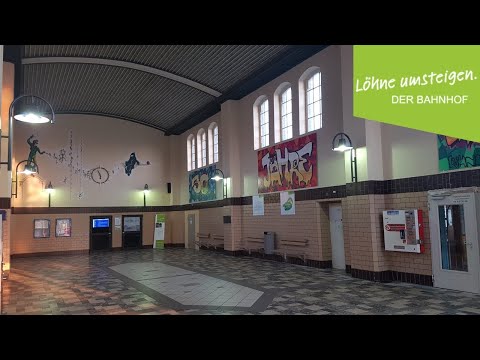 Löhne umsteigen. Der Bahnhof