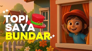 Download lagu Topi Saya Bundar | Lagu Anak-Anak | Video Animasi Edukatif 3D mp3