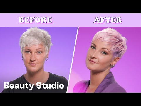 HOW TO DYE YOUR HAIR PINK- PURPLE | Pixie Cut Edition...