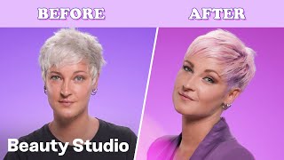 HOW TO DYE YOUR HAIR PINK- PURPLE | Pixie Cut Edition | To Dye For