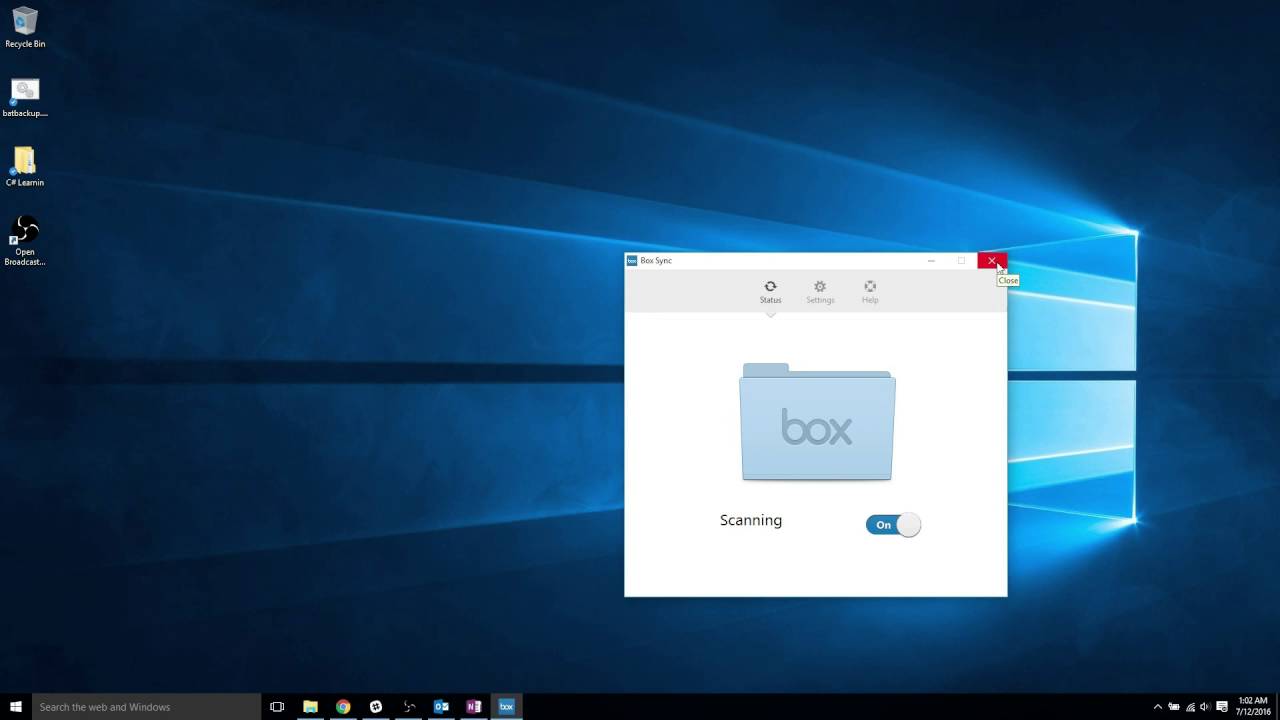 Box Sync Check - Windows