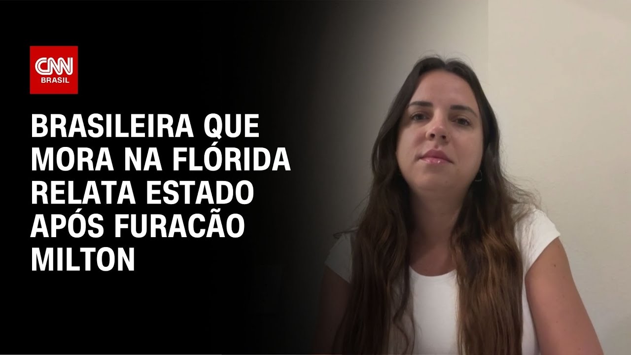 Brasileira que mora na Flórida relata estado após furacão Milton | CNN